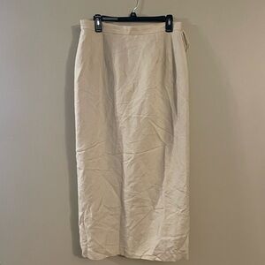 Jessica Howard Women Plus Linen Skirt with elastic waist Size 16